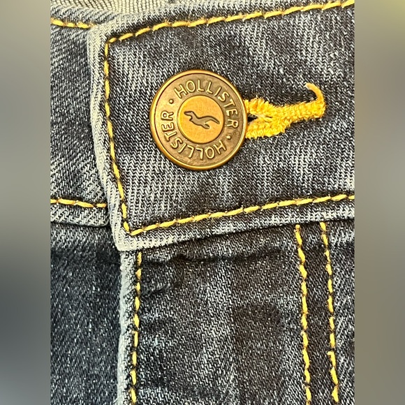 Hollister Dark Blue Mid-Rise Super Skinny Jeans Classic Stretch Women’s Size 7R - Picture 4 of 14
